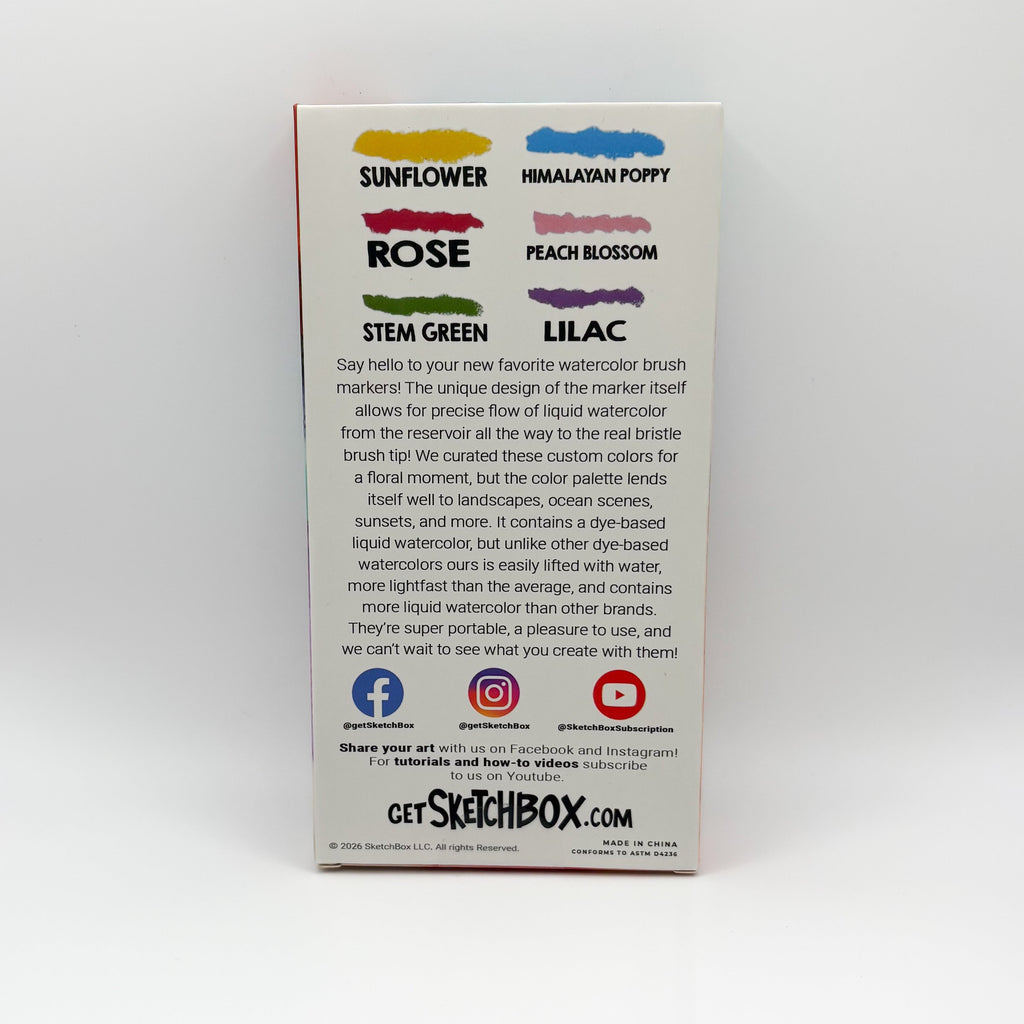 SketchBox Signature Watercolor Brush Marker Sets